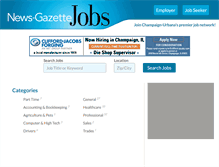 Tablet Screenshot of careers.news-gazette.com